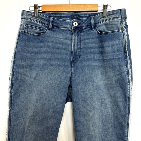 J. Jill Denim High Rise Cropped Capri Stretch Jeans - Picture 2 of 14